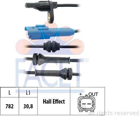 FACET 210.061 - Sensore, N° giri ruota autozon.pro