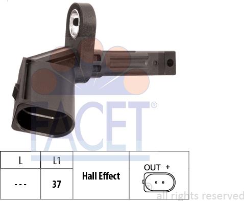 FACET 210.014 - Sensore, N° giri ruota autozon.pro