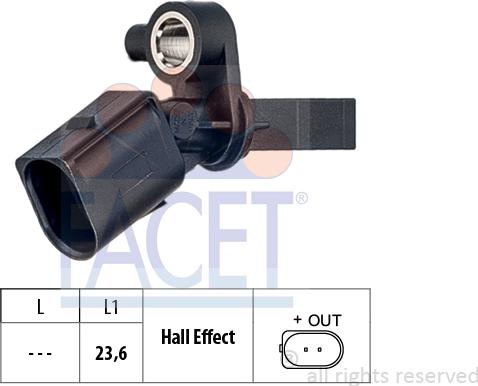 FACET 210.013 - Sensore, N° giri ruota autozon.pro