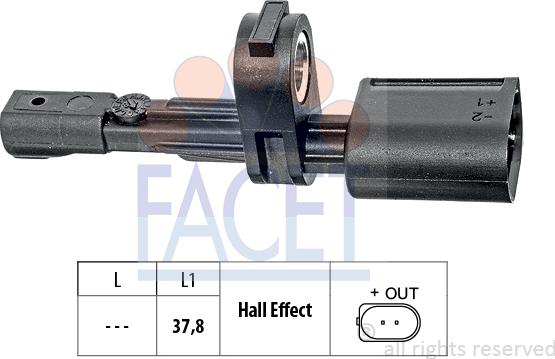 FACET 210.017 - Sensore, N° giri ruota autozon.pro