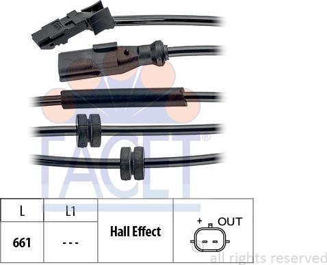 FACET 210.070 - Sensore, N° giri ruota autozon.pro