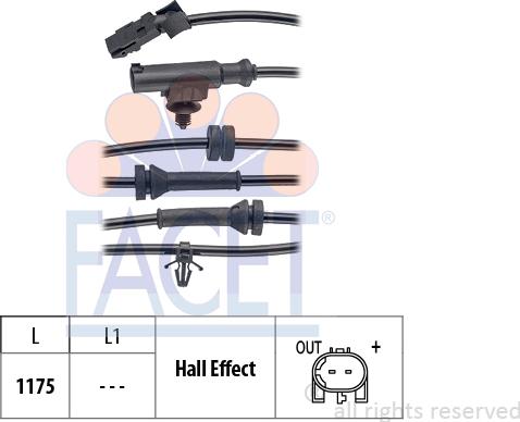 FACET 21.0071 - Sensore, N° giri ruota autozon.pro