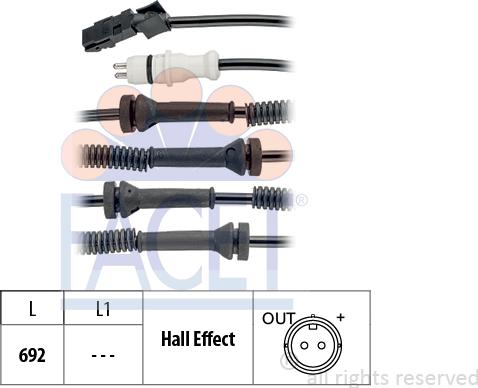 FACET 210.149 - Sensore, N° giri ruota autozon.pro