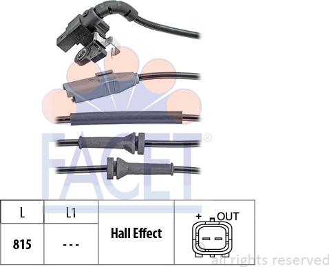 FACET 21.0150 - Sensore, N° giri ruota autozon.pro