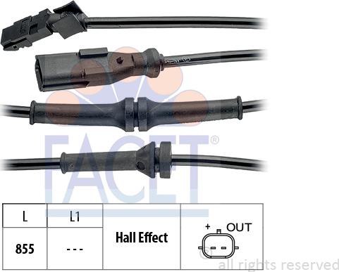 FACET 210.104 - Sensore, N° giri ruota autozon.pro