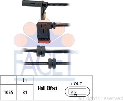 FACET 210.189 - Sensore, N° giri ruota autozon.pro