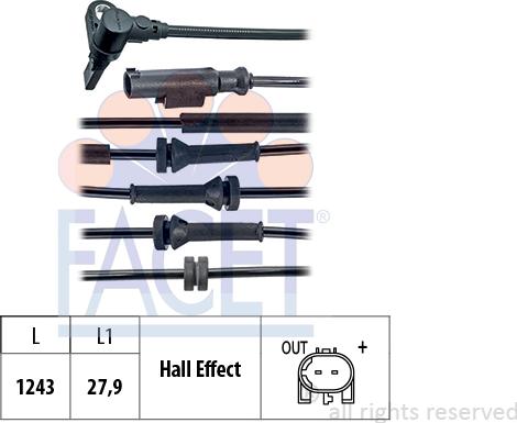 FACET 210.183 - Sensore, N° giri ruota autozon.pro