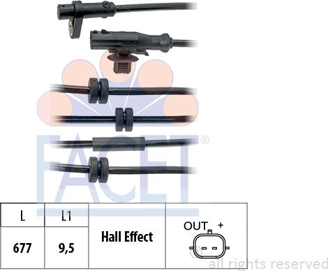 FACET 210.125 - Sensore, N° giri ruota autozon.pro