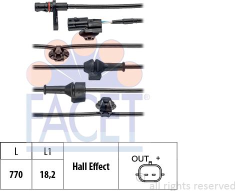 FACET 210.240 - Sensore, N° giri ruota autozon.pro