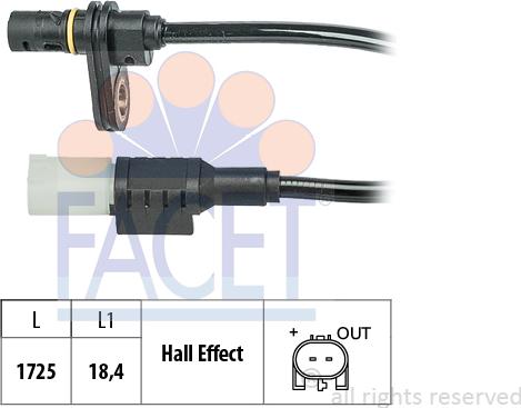 FACET 21.0243 - Sensore, N° giri ruota autozon.pro