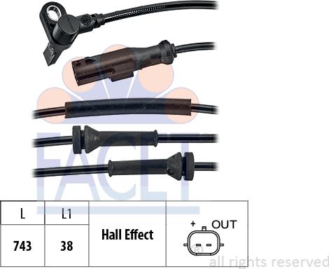 FACET 210.200 - Sensore, N° giri ruota autozon.pro