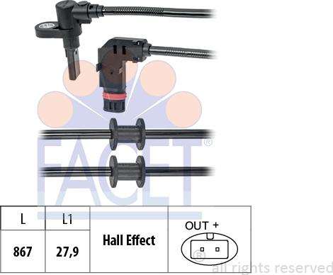 FACET 21.0202 - Sensore, N° giri ruota autozon.pro