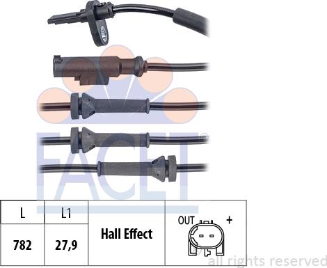 FACET 210.211 - Sensore, N° giri ruota autozon.pro