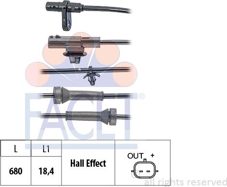 FACET 210.230 - Sensore, N° giri ruota autozon.pro