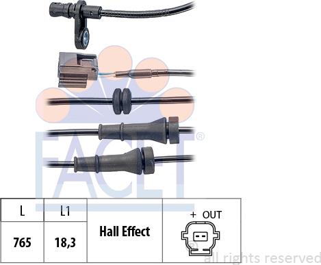 FACET 210.232 - Sensore, N° giri ruota autozon.pro
