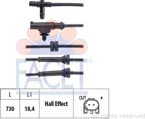 FACET 210.228 - Sensore, N° giri ruota autozon.pro