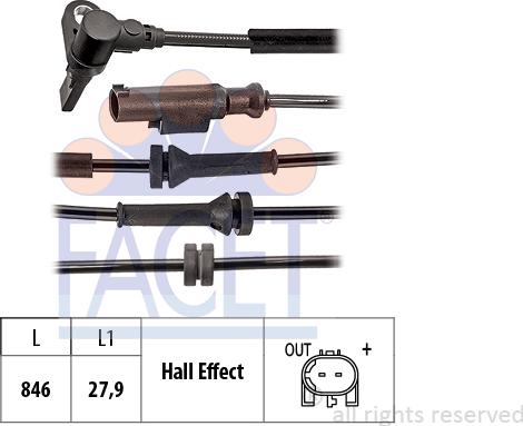 FACET 210.223 - Sensore, N° giri ruota autozon.pro