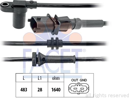 FACET 212.048 - Sensore, N° giri ruota autozon.pro