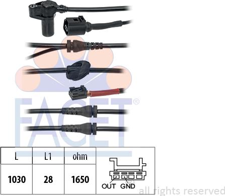 FACET 212.124 - Sensore, N° giri ruota autozon.pro