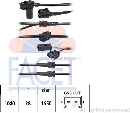 FACET 212.122 - Sensore, N° giri ruota autozon.pro