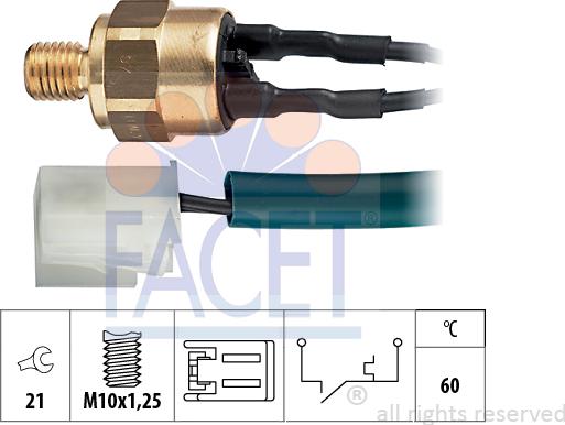 FACET 74.094 - Sensore, Temperatura refrigerante autozon.pro