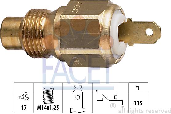 FACET 7.4047 - Sensore, Temperatura refrigerante autozon.pro