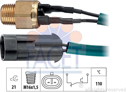 FACET 74.055 - Sensore, Temperatura refrigerante autozon.pro