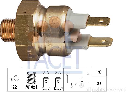 FACET 74.056 - Sensore, Temperatura refrigerante autozon.pro