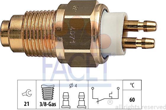 FACET 74.071 - Sensore, Temperatura refrigerante autozon.pro