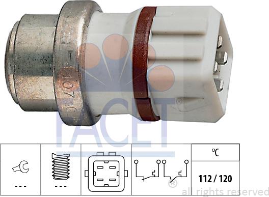 FACET 7.4107 - Sensore, Temperatura refrigerante autozon.pro