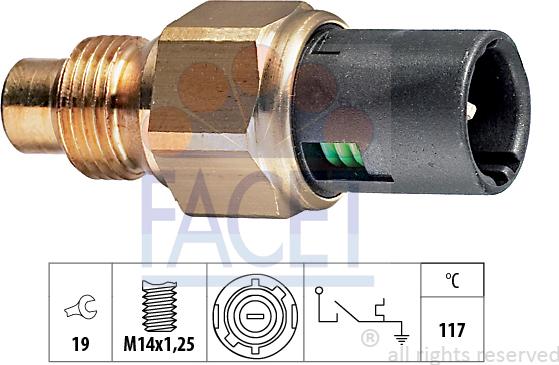 FACET 74.111 - Sensore, Temperatura refrigerante autozon.pro