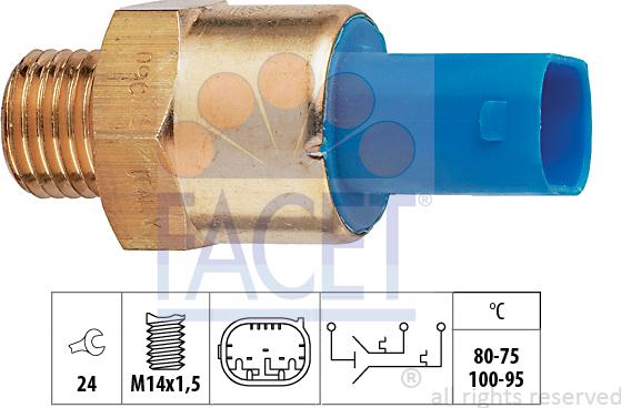 FACET 75.694 - Termocontatto, Ventola radiatore autozon.pro