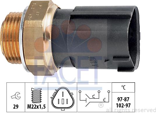 FACET 75.690 - Termocontatto, Ventola radiatore autozon.pro