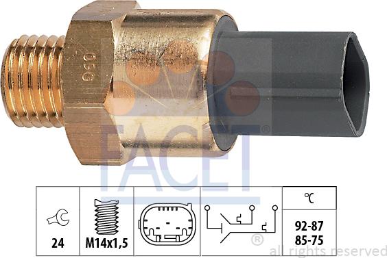 FACET 75.691 - Termocontatto, Ventola radiatore autozon.pro