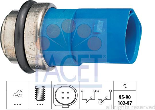 FACET 7.5692 - Termocontatto, Ventola radiatore autozon.pro