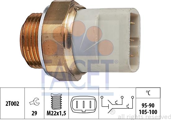 FACET 75.697 - Termocontatto, Ventola radiatore autozon.pro