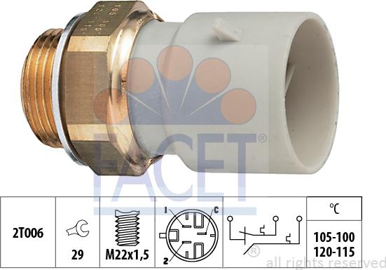 FACET 75.649 - Termocontatto, Ventola radiatore autozon.pro