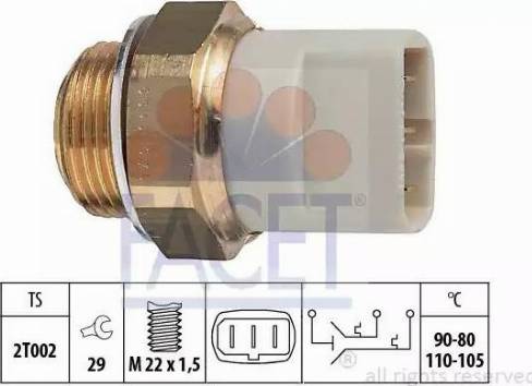 FACET 75.640 - Termocontatto, Ventola radiatore autozon.pro