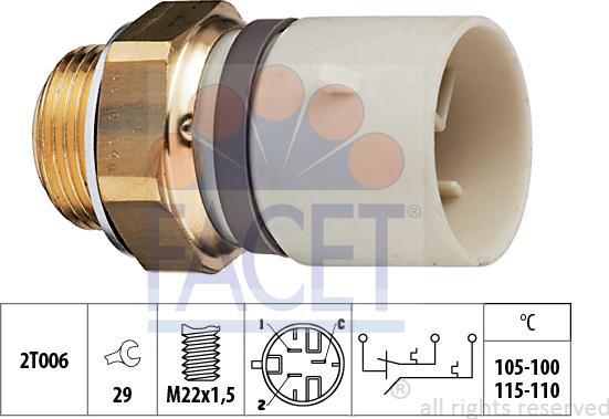 FACET 75.648 - Termocontatto, Ventola radiatore autozon.pro