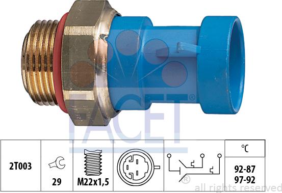 FACET 75.643 - Termocontatto, Ventola radiatore autozon.pro