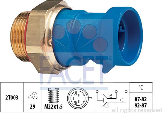 FACET 75.642 - Termocontatto, Ventola radiatore autozon.pro