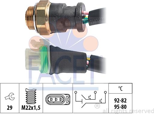 FACET 75.656 - Termocontatto, Ventola radiatore autozon.pro