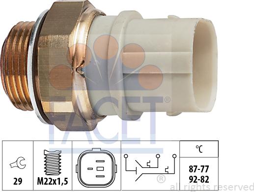 FACET 75.651 - Termocontatto, Ventola radiatore autozon.pro