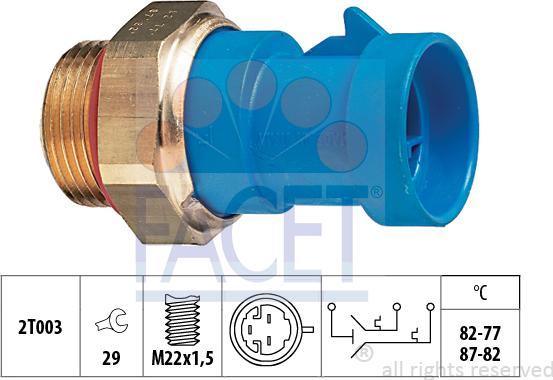 FACET 75.653 - Termocontatto, Ventola radiatore autozon.pro