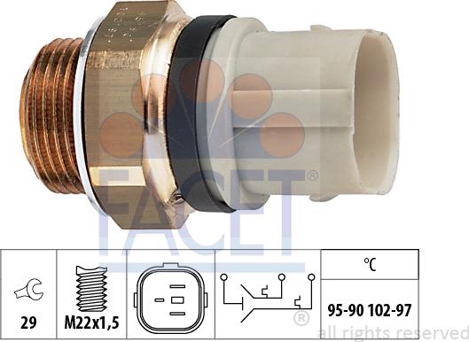 FACET 7.5652 - Termocontatto, Ventola radiatore autozon.pro