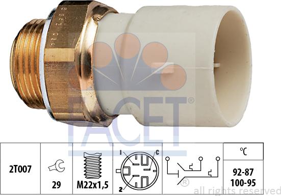 FACET 75.663 - Termocontatto, Ventola radiatore autozon.pro