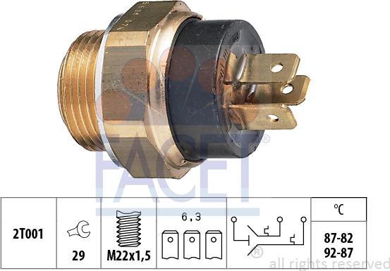 FACET 7.5606 - Termocontatto, Ventola radiatore autozon.pro