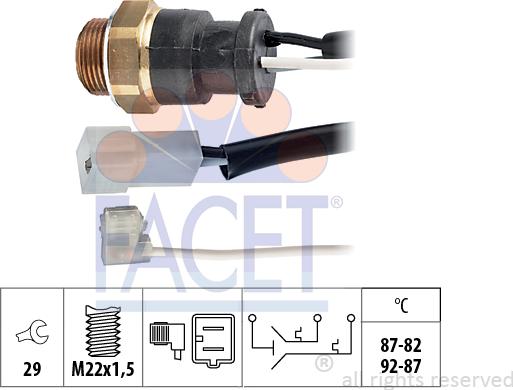 FACET 75.603 - Termocontatto, Ventola radiatore autozon.pro