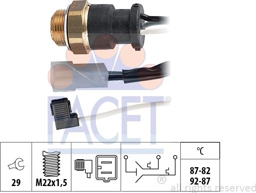 FACET 75.602 - Termocontatto, Ventola radiatore autozon.pro