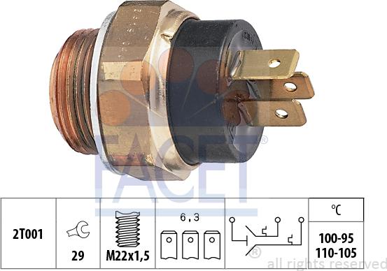 FACET 75.619 - Termocontatto, Ventola radiatore autozon.pro